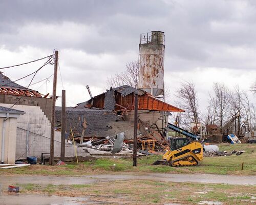 Aftermath of Kentucky Tornado